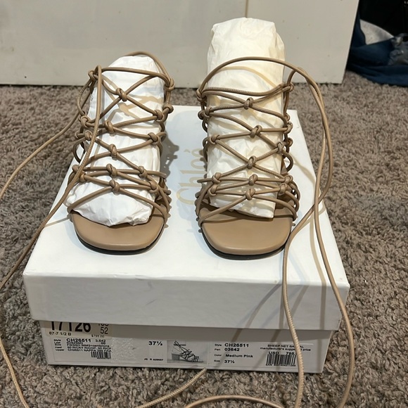 Chloe sandals color is nude and a size 7.5,All Products : American Fashion Style Bags On Sale